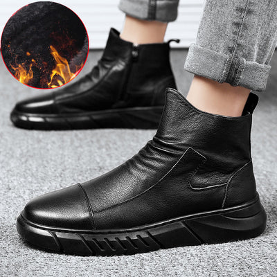 Botas Altas Impermeables Estilo Británico para Nieve Invierno - Image 9