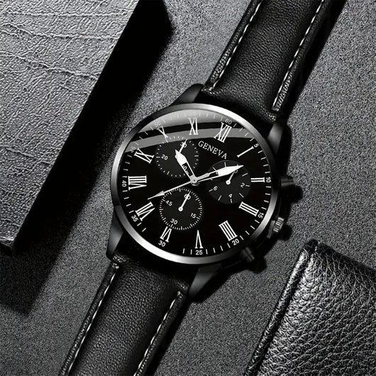 Reloj Pulsera de Cuero para Hombre - Diseño Moderno - Image 3