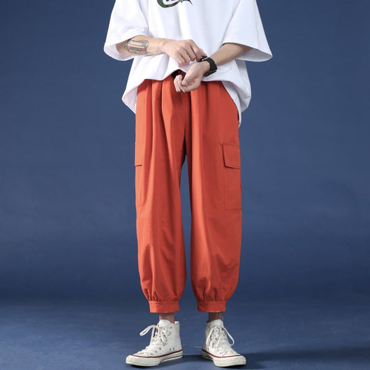 Pantalones Overol Hombre Pierna Ancha Rectos Acortados - Image 5