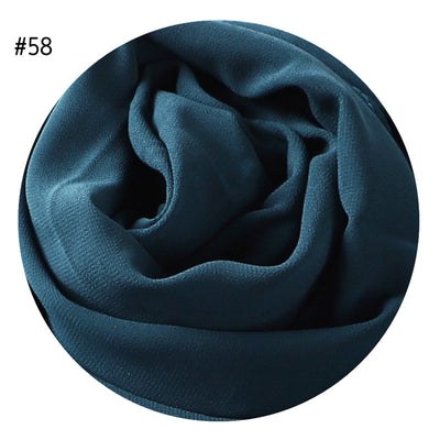 Pañuelo de Gasa de Perla Liso y Versátil para Mujer - Image 23