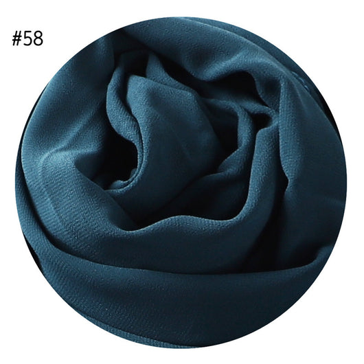Pañuelo de Gasa de Perla Liso y Versátil para Mujer - Image 23