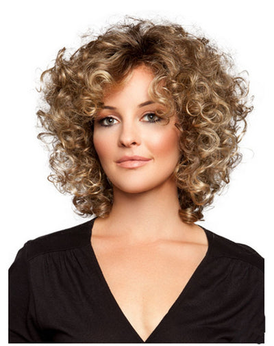 Peluca de Cabello Rizado Corto Fibra Térmica Premium - Image 4