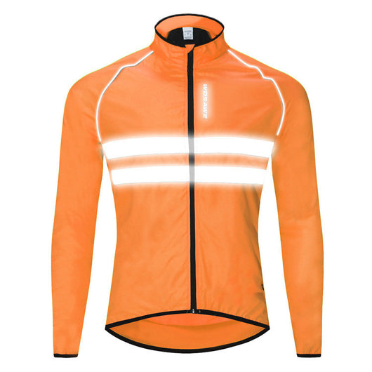 Chaqueta Cortavientos para Ciclismo y Trail Running de Manga Larga