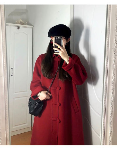 Abrigo de Lana Estilo Hepburn Petite de Largo Medio - Image 10