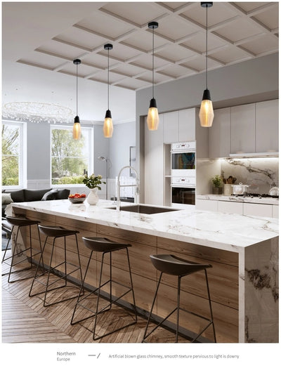 Lámpara Colgante de Cristal Moderna para Cafeterías y Restaurantes - Image 11