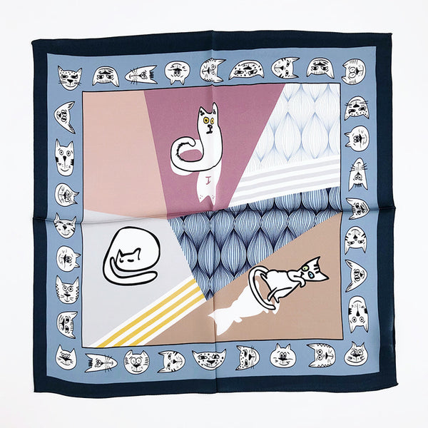Pañuelo de Seda Cuadrado Pequeño para Mujer - Image 3