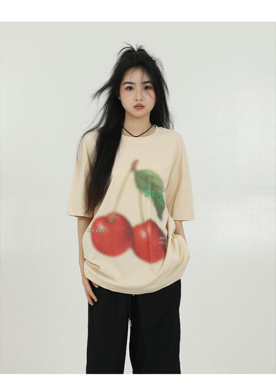 Playera Estampada con Cerezas para Mujer - Image 10