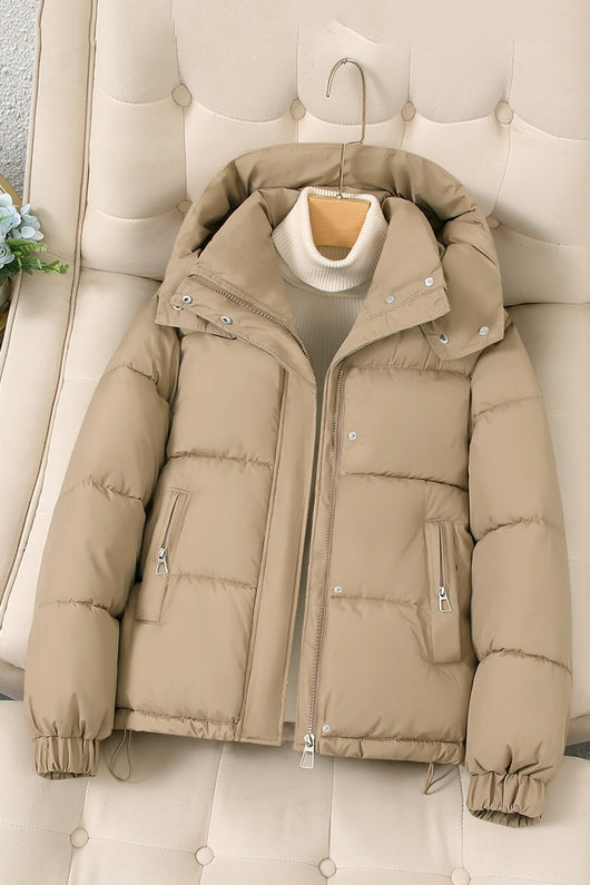Abrigo Acolchado con Capucha para Mujer Petite - Chaqueta de Invierno - Image 15