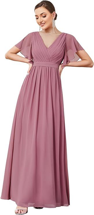 Vestido de Noche Mesh Unicolor Elegante - Image 19