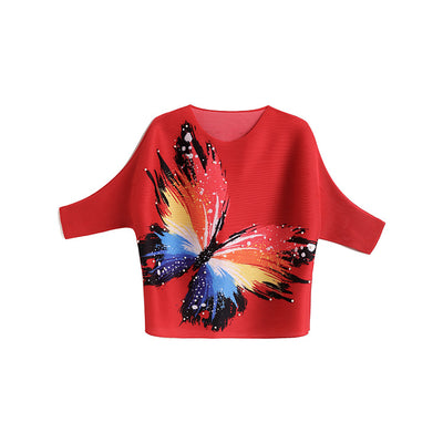 Blusa Estival con Estampado de Mariposas - Camiseta Suelta y Cómoda - Image 15