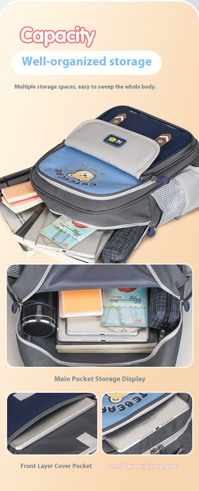 Mochila Escolar Ergonómica de Gran Capacidad con Protección Dorsal - Image 11