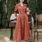 Vestido Camisero de Pana French Girl - Elegancia Casual para Mujer