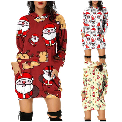 Suéter Navideño con Capucha y Bolsillos para Mujer - Image 10