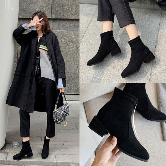 Botas Martin de Tacón Grueso para Primavera y Otoño - Estilo Salvaje e Impactante - Image 12