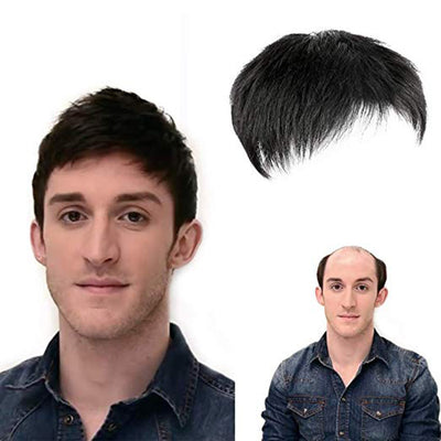 Peluca Natural para Hombre Adulto - Cabello Sintético Premium