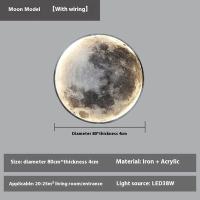 Lámpara Decorativa de Pared Luna para Dormitorio y Sala - Image 9