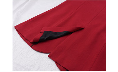 Blazer Doble Abotonado Talla Grande para Mujer - Corte Otoñal sin Cuello - Image 5