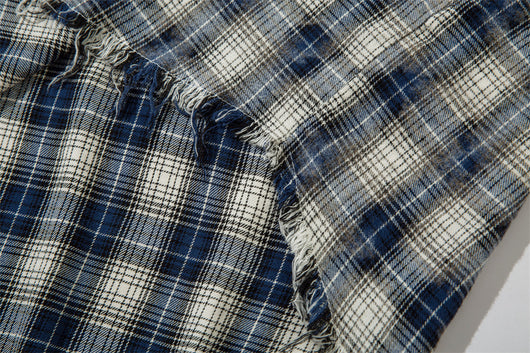 Camisa Cuadriculada Punk Suelta para Hombre - Estilo Rebelde - Image 18