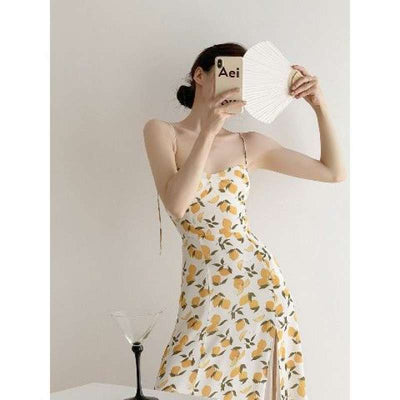 Vestido Suspender Floral Dulce Estilo Francés para Mujer - Image 8