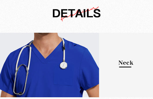 Uniforme de Trabajo Cuello V Ligero y Transpirable para Hombre - Image 16