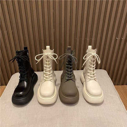 Botines Negros Estilo Británico con Cordones - Caña Corta - Image 15