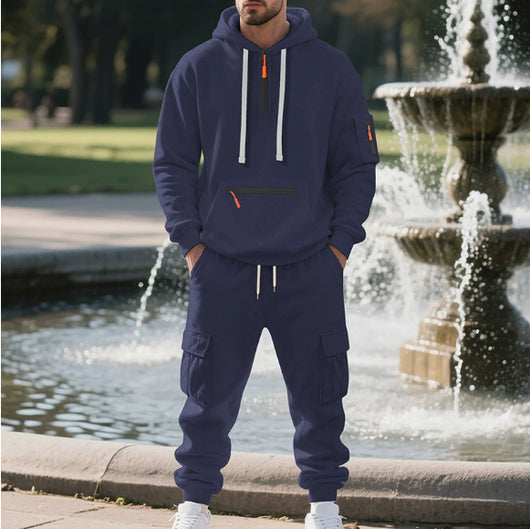 Conjunto de Trabajo Deportivo Holgado para Hombre con Múltiples Bolsillos - Image 5