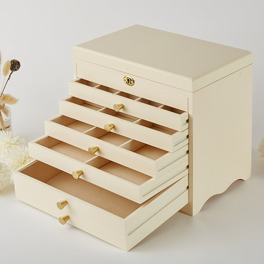 Organizador de Joyas Multicapa en Madera para Escritorio - Image 2