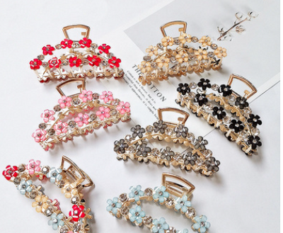 Pasador Elegante con Strass y Baño de Aleación - Image 2