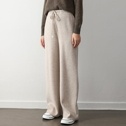 Pantalones Rectos Anchos con Cintura Elástica y Cordones - Image 7