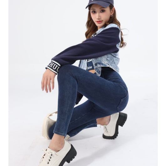 Pantalones Yoga Denim Ajustados Efecto Reductor para Mujer - Image 8