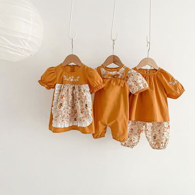 Vestido Floral para Bebé con Mangas Abullonadas - Image 8