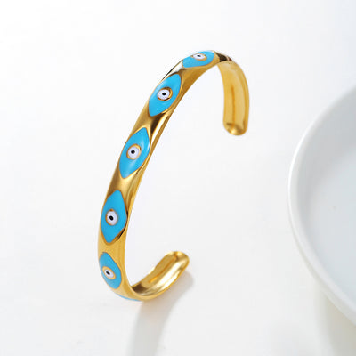 Pulsera Retro de Acero Titanio Abierta - Estilo INS - Image 14