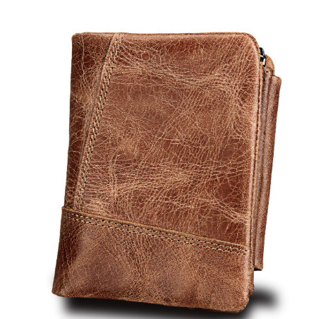 Billetera Retro de Cuero para Hombre con Múltiples Compartimentos - Image 2