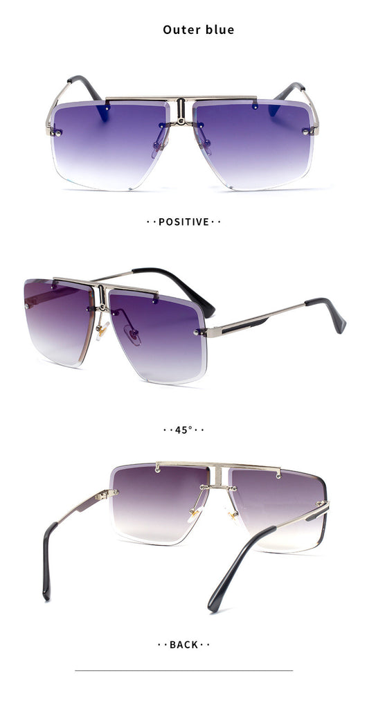 Gafas de Sol Cuadradas sin Marco para Hombre - Image 12