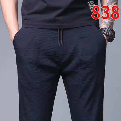 Pantalones Deportivos Frescos de Nueve Puntos - Corte Relajado - Image 8