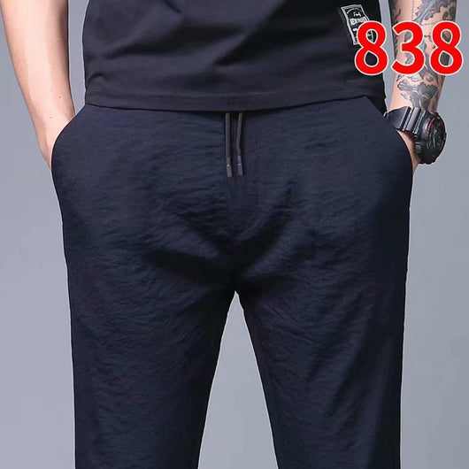 Pantalones Deportivos Frescos de Nueve Puntos - Corte Relajado - Image 8