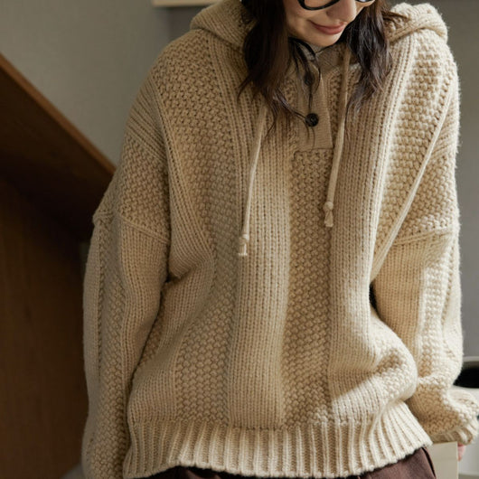 Suéter Tejido con Capucha para Mujer - Colección Otoño Invierno - Image 7