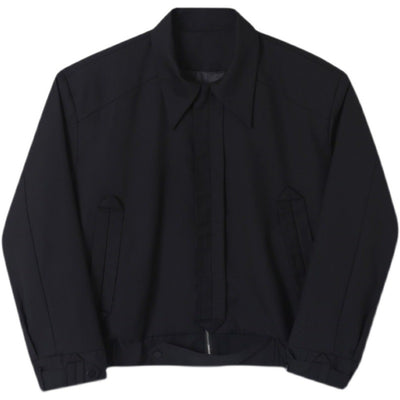 Abrigo Suelto para Hombre con Solapa y Protección Contra el Viento - Image 7