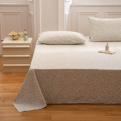 Sábana Estampada Algodón Puro Diseño Floral Pastoral Individual - Image 7