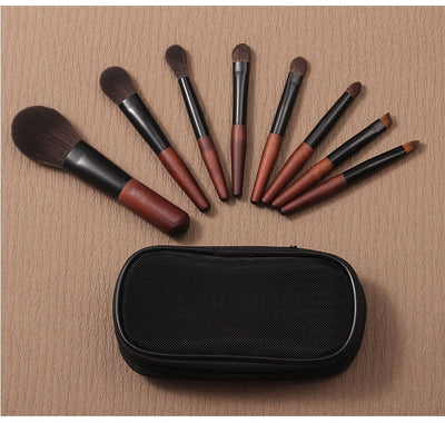 Kit Portátil de Brochas de Maquillaje Compacto para Viajes - Image 8