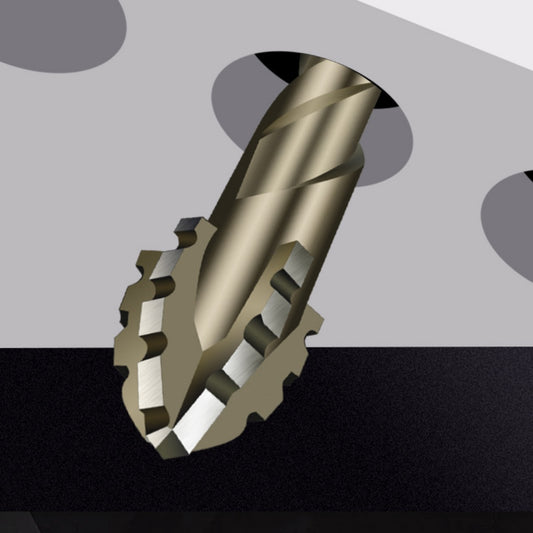 Broca de Aleación de Aluminio con Filo Serrado Excéntrico para Perforación en Seco de Hormigón