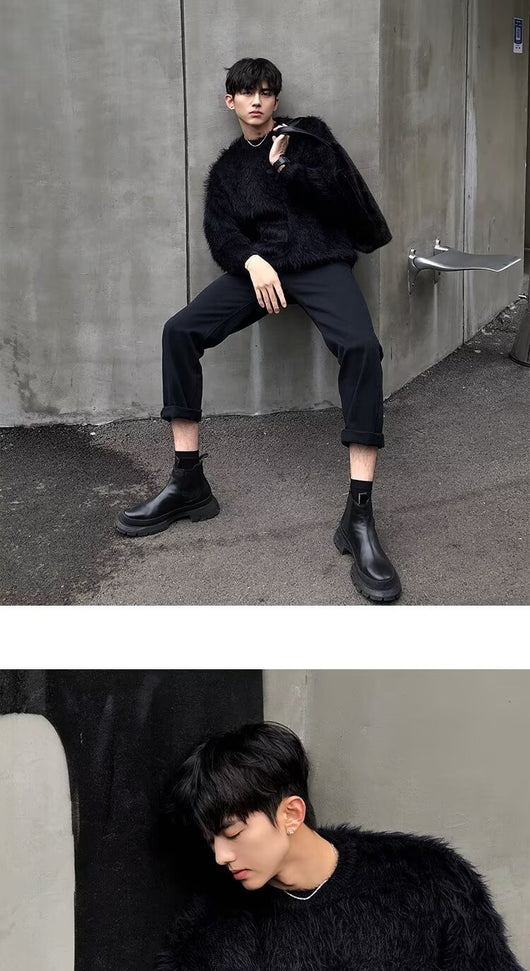 Suéter Holgado de Punto para Hombre - Abrigo Casual Otoño Invierno - Image 15