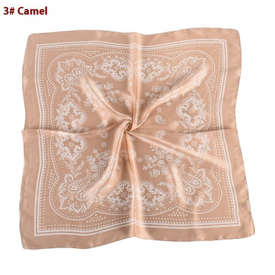Pañuelo de Satén con Estampado Floral Vintage Paisley - Image 8