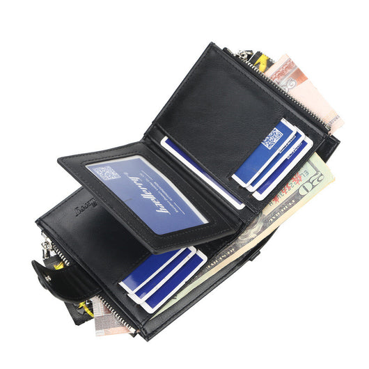 Billetera Corta para Hombre con Doble Cierre Creativo - Image 4