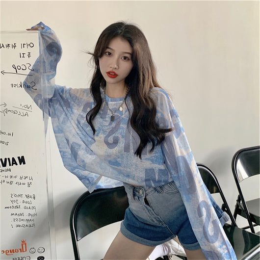 Blusa Holgada de Manga Larga con Protección Solar UV - Image 12