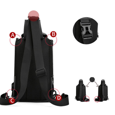 Mochila Cruzada Multifuncional para Hombre - Bolsa Pecho y Hombro - Image 22