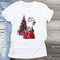 Conjunto de Amigas Navideño con Cuello Redondo y Manga Corta