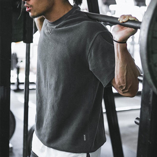 Camiseta Deportiva Suelta Transpirable para Hombre - Comodidad Muscular de Verano - Image 11