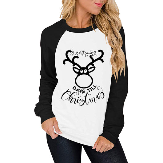 Suéter Raglan Casual para Mujer con Estampado y Combinación de Colores - Image 5
