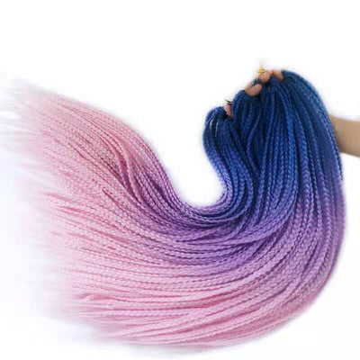 Peluca Trenzada Sintética Degradado de Colores Tres Hebras - Image 12